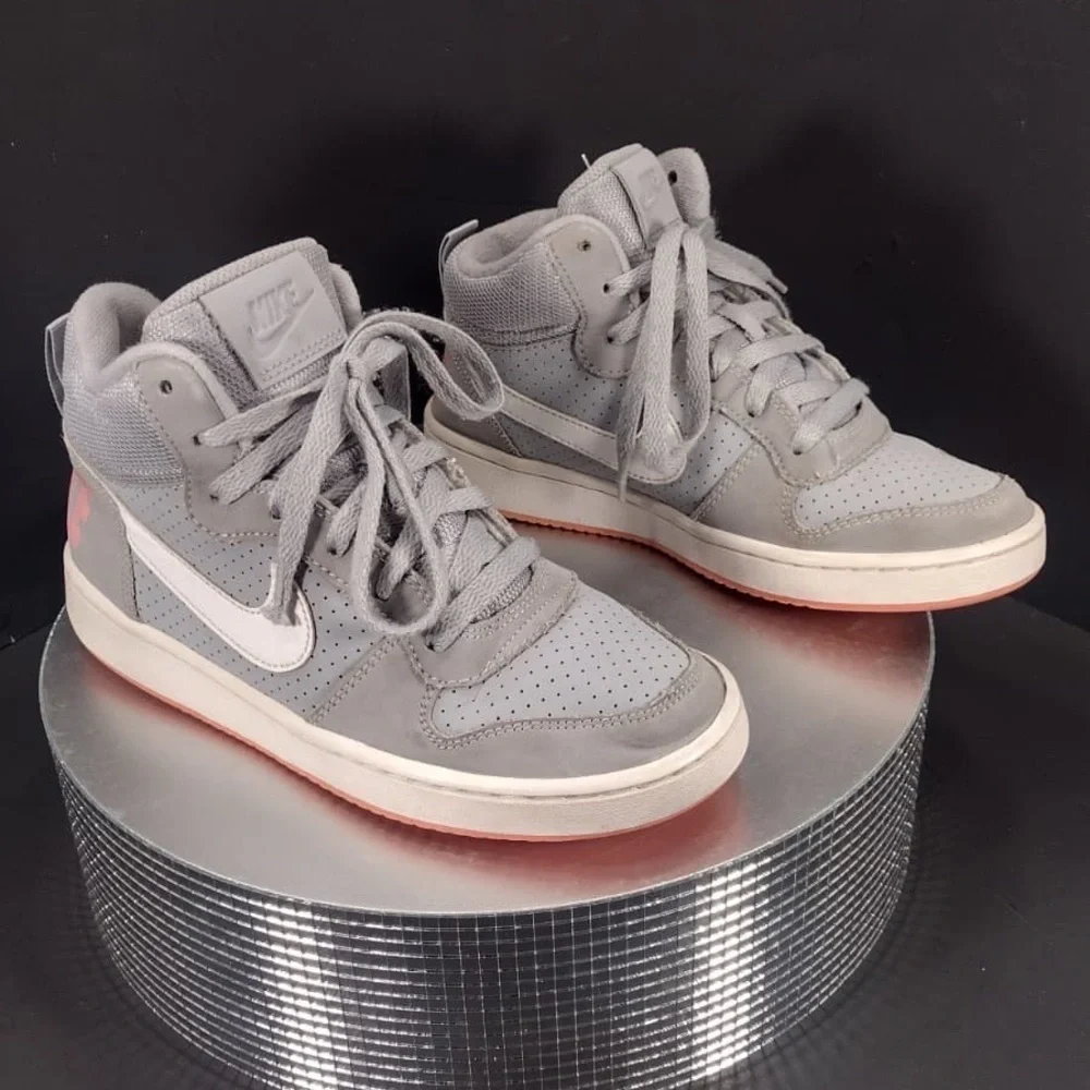 Nike Light Gray High-Top Sneakers